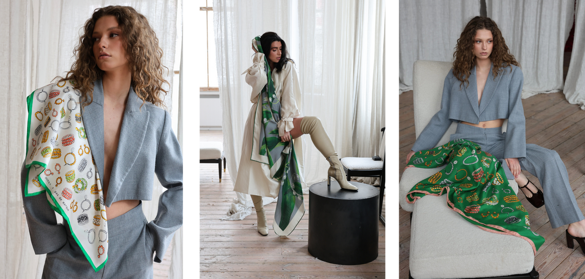 QUIET LUXURY ACCESSORIES: TIMELESS SILK AND CASHMERE SCARVES