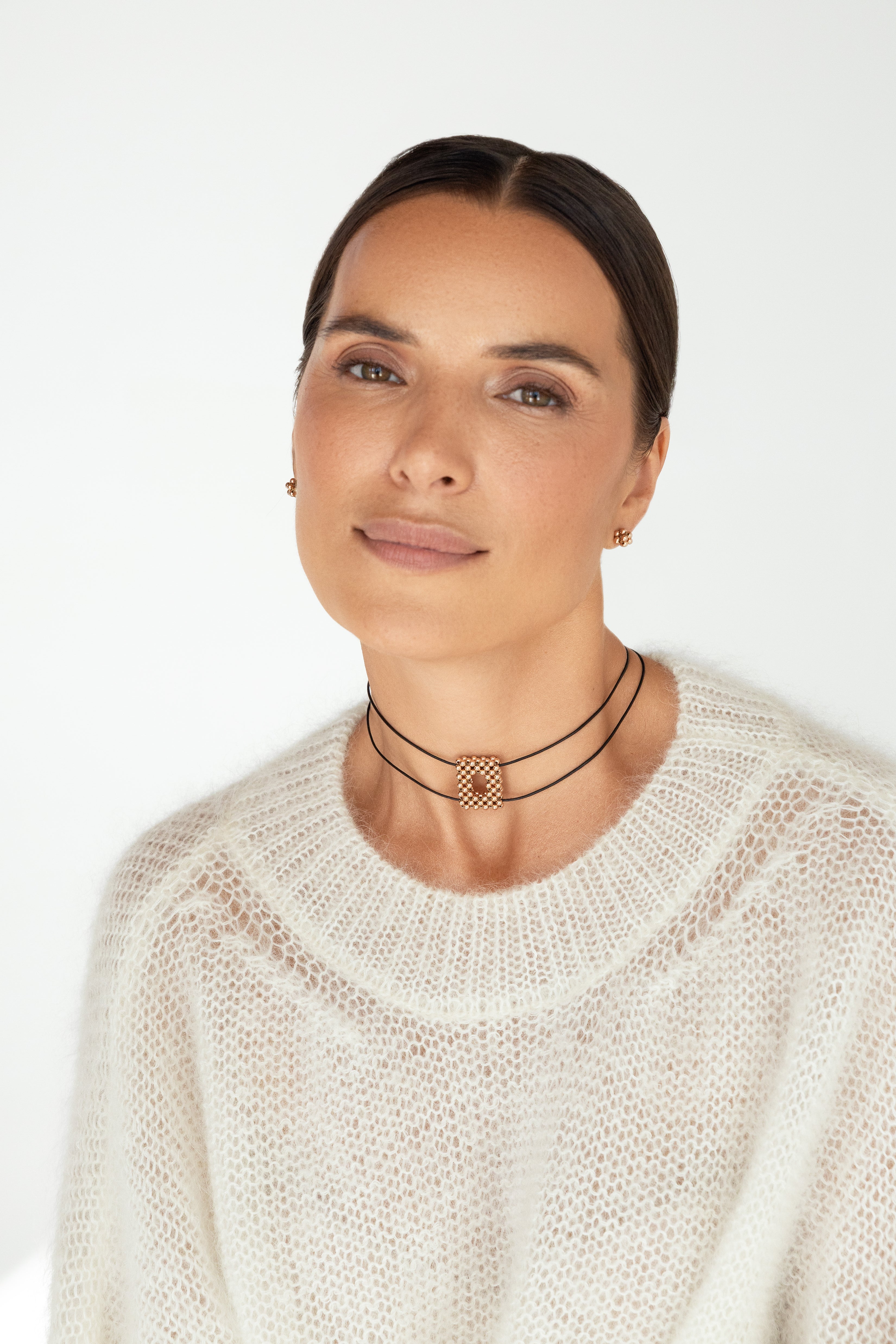 Rose gold-filled pendant Le O