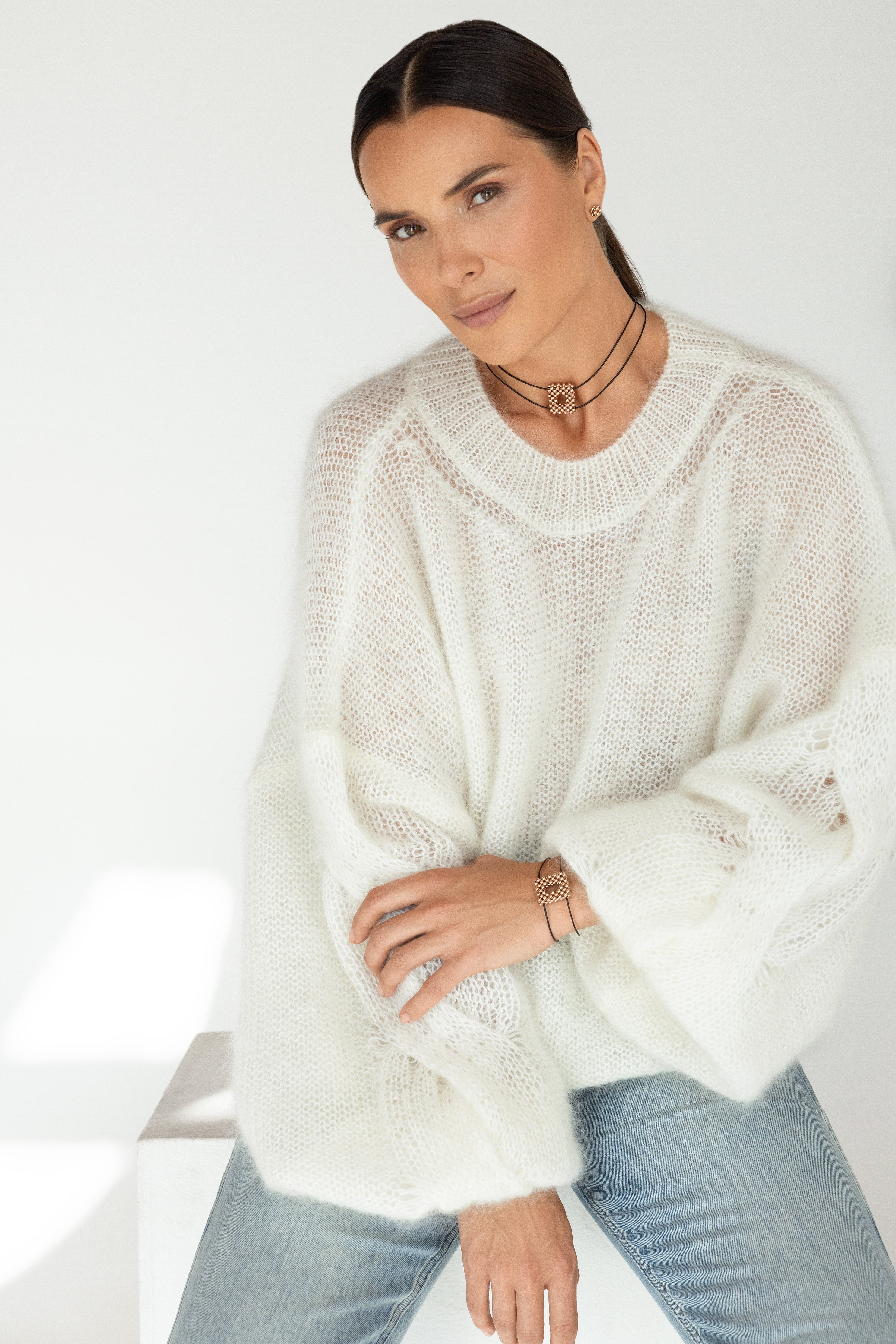 Rose gold-filled pendant Le O