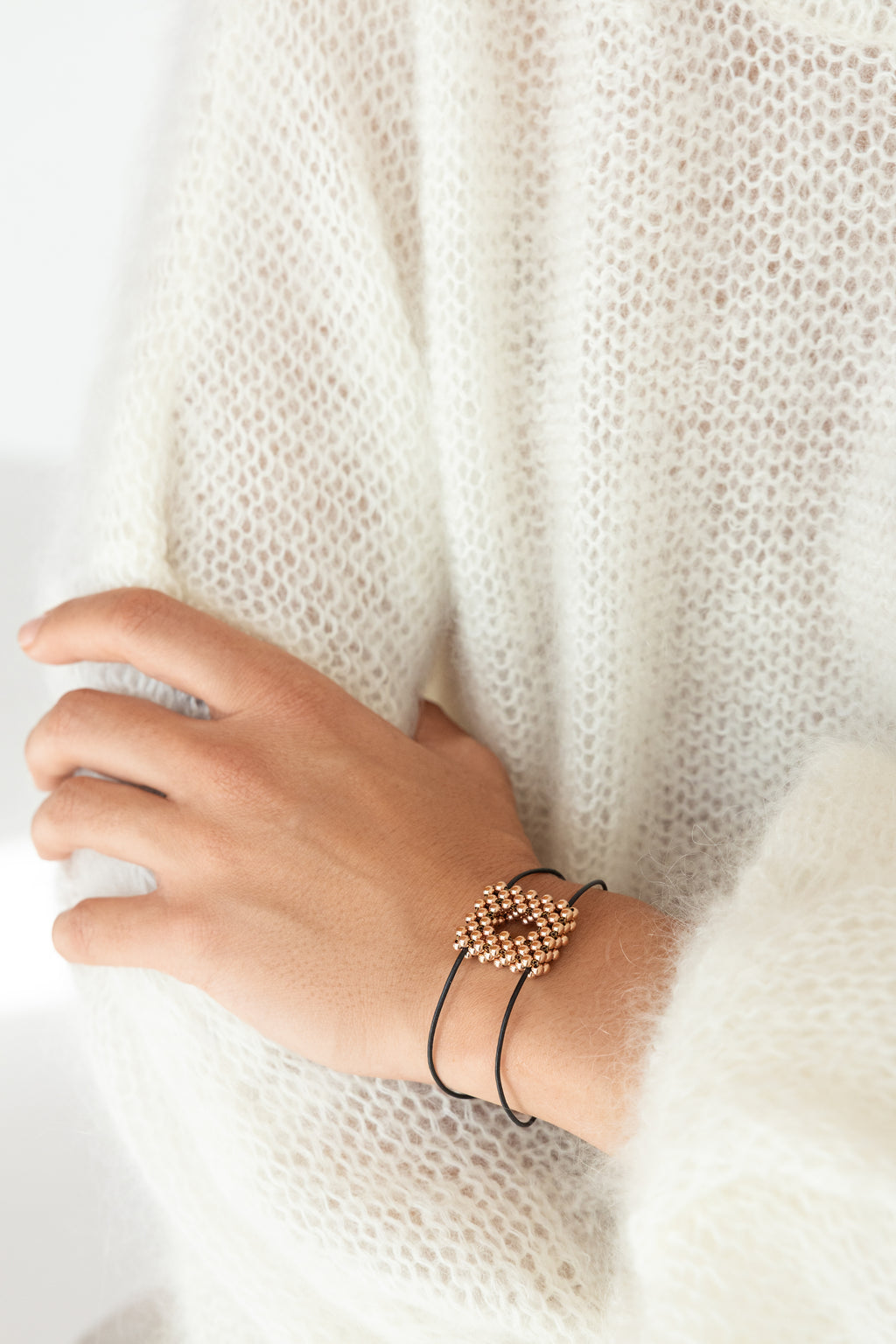 Rose gold-filled pendant Le O