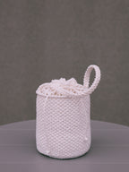 White raffia bag Le Baril