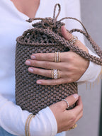 Brown raffia bag Le Baril