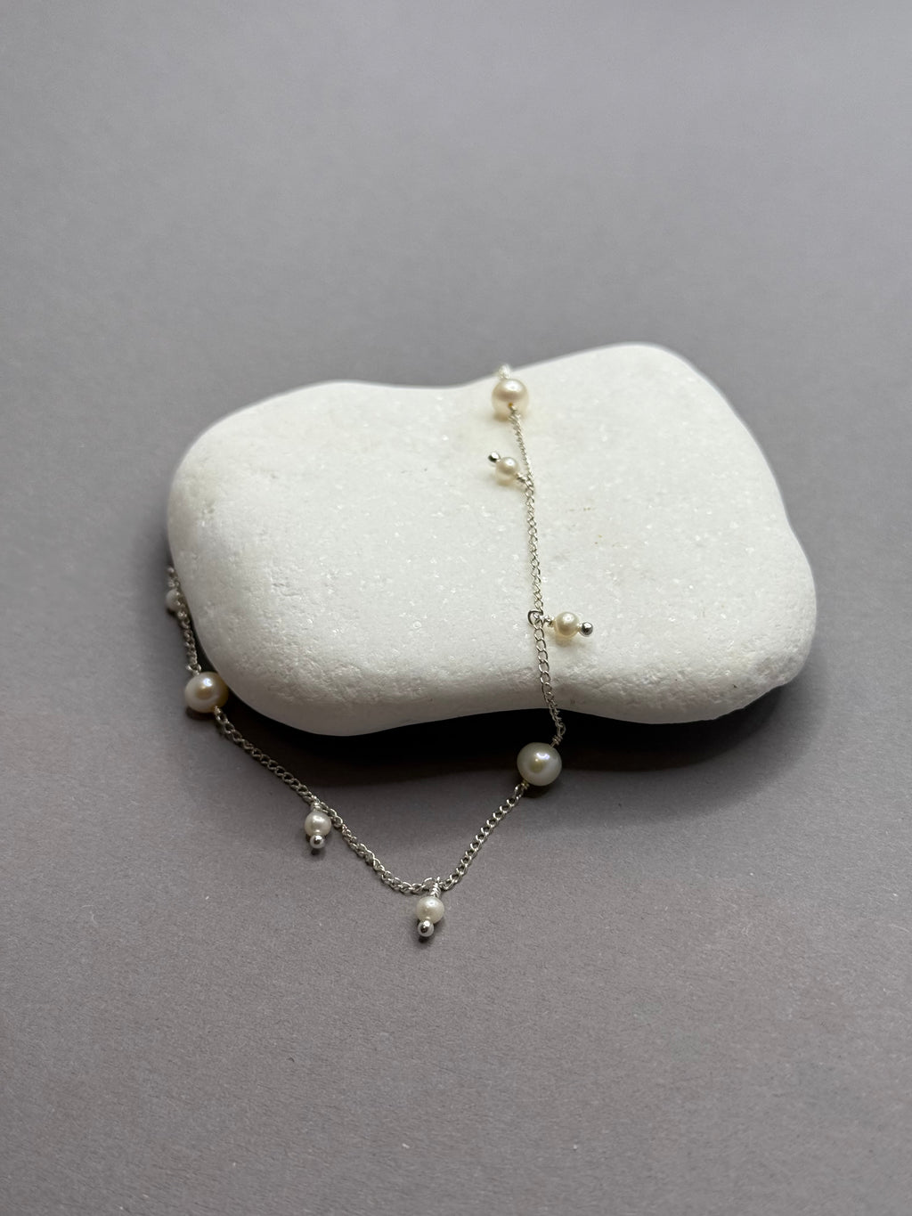 Браслет Constellation - 925 серебро, белый речной жемчуг