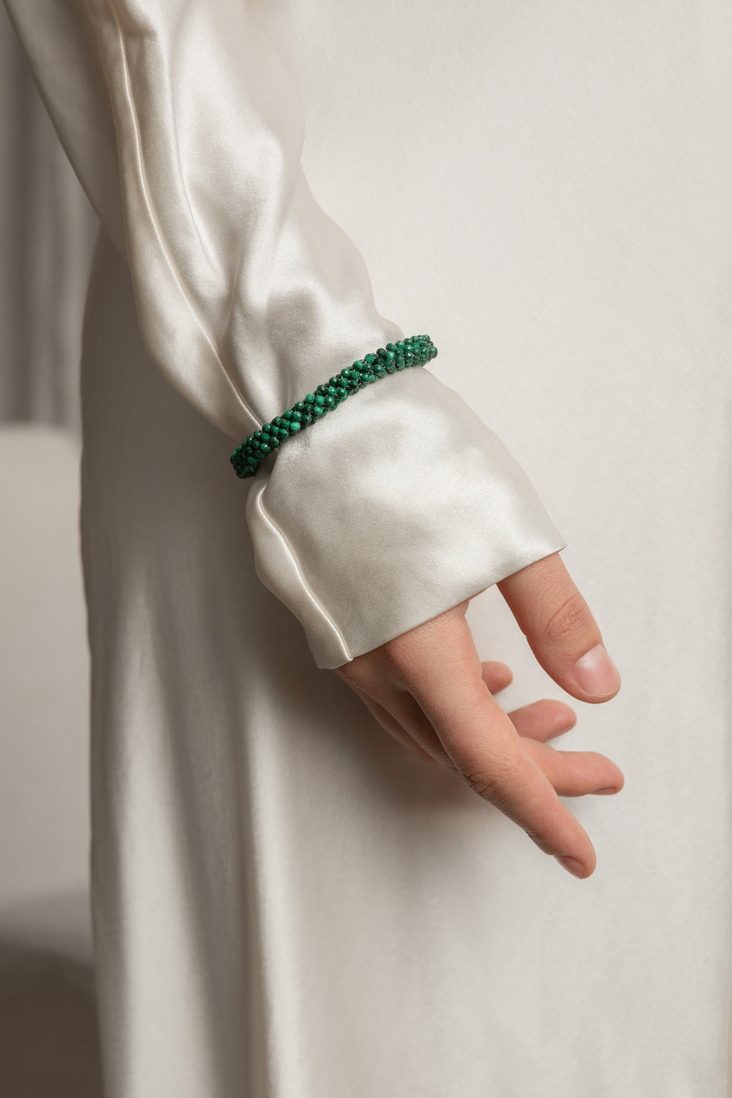 925 sterling silver malachite bracelet Le Collier