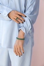 925 sterling silver malachite bracelet Le Collier