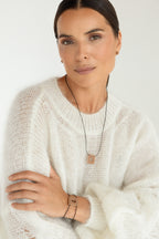 Rose gold-filled pendant Le O