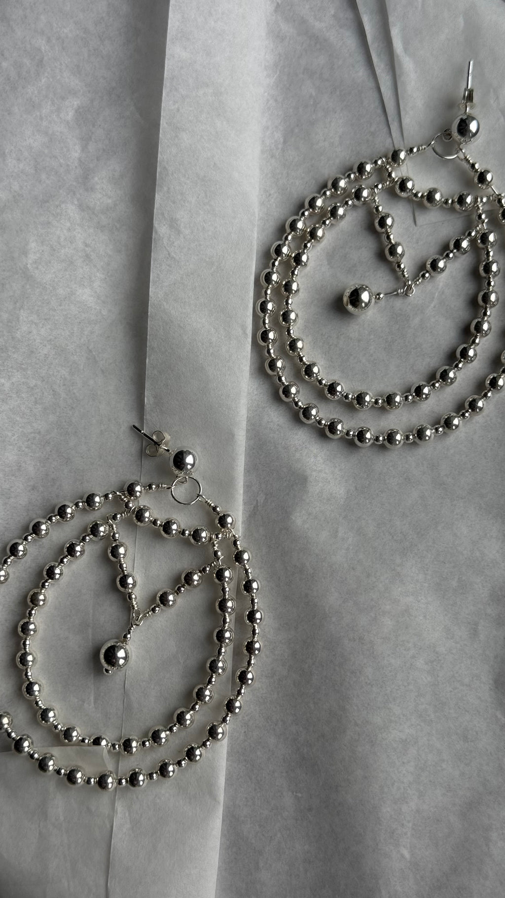 925 sterling silver earrings La Goutte