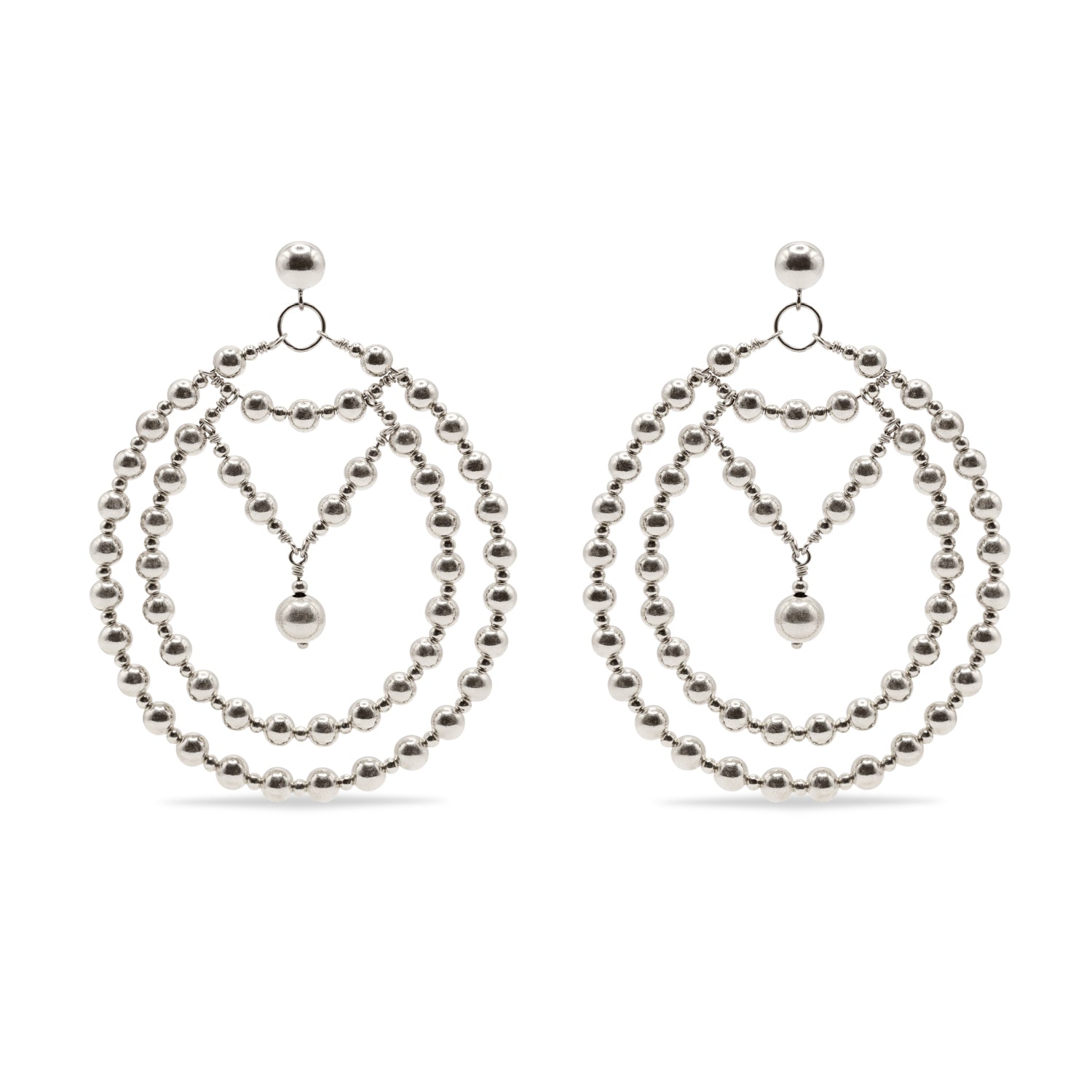 925 sterling silver earrings La Goutte