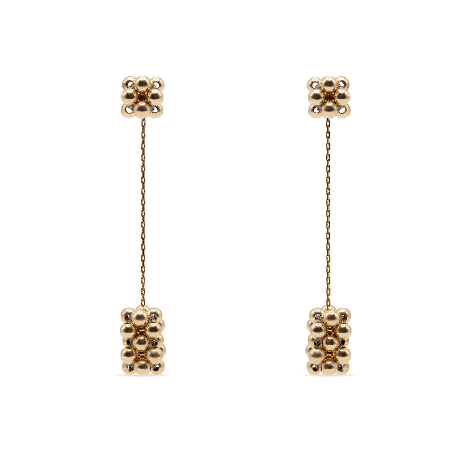 Gold-filled earrings Pas Le Cube