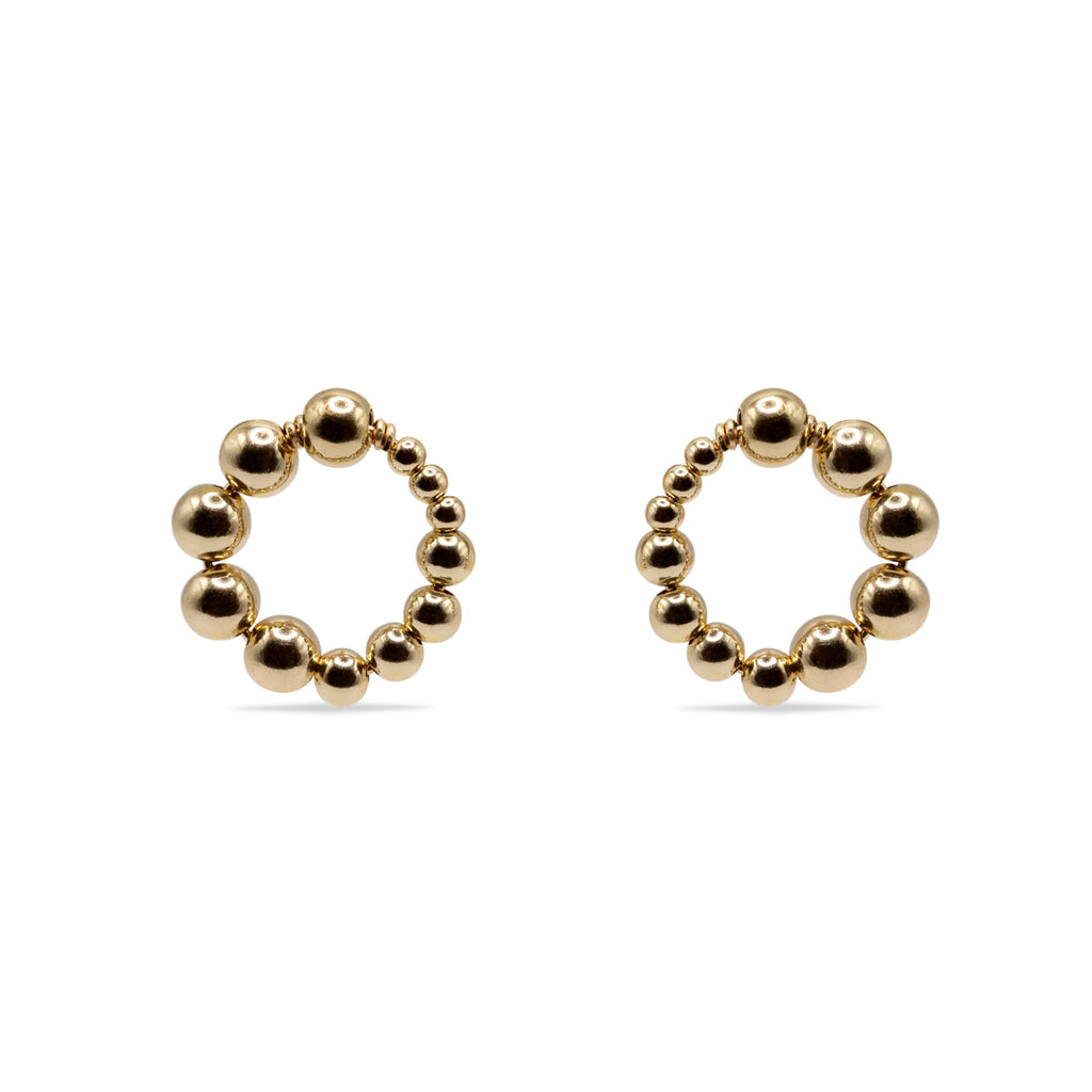 Gold-filled earrings La Roue