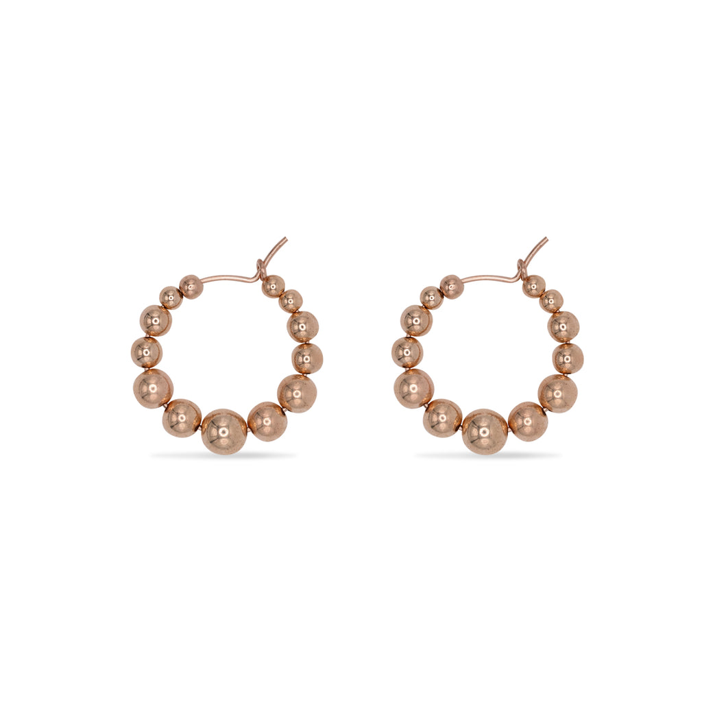 Rose gold-filled earrings Soufflé