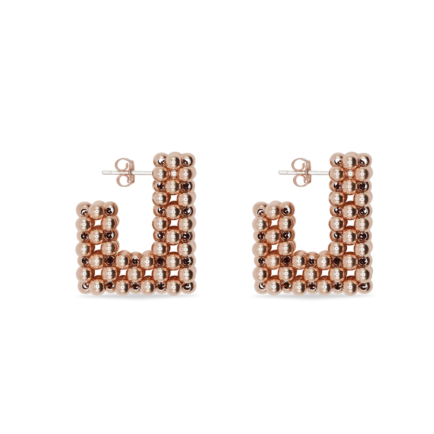 Rose gold-filled earrings Le J