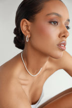 925 sterling silver hoop earrings Alternance