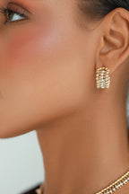 Gold-filled and 925 sterling silver earrings La Bague Nano