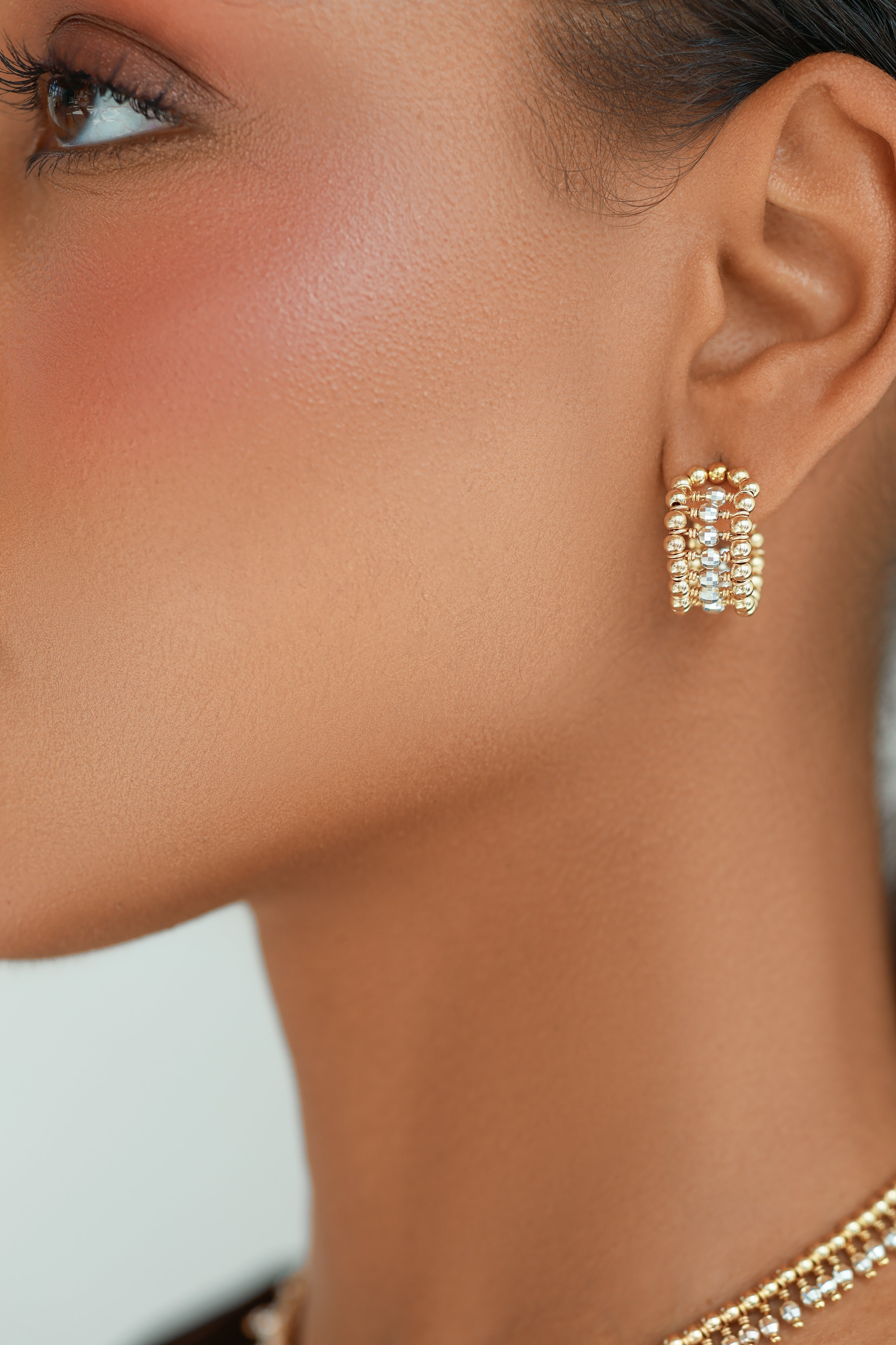 Gold-filled and 925 sterling silver earrings La Bague Nano