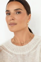 Gold-filled and 925 sterling silver choker Alternance