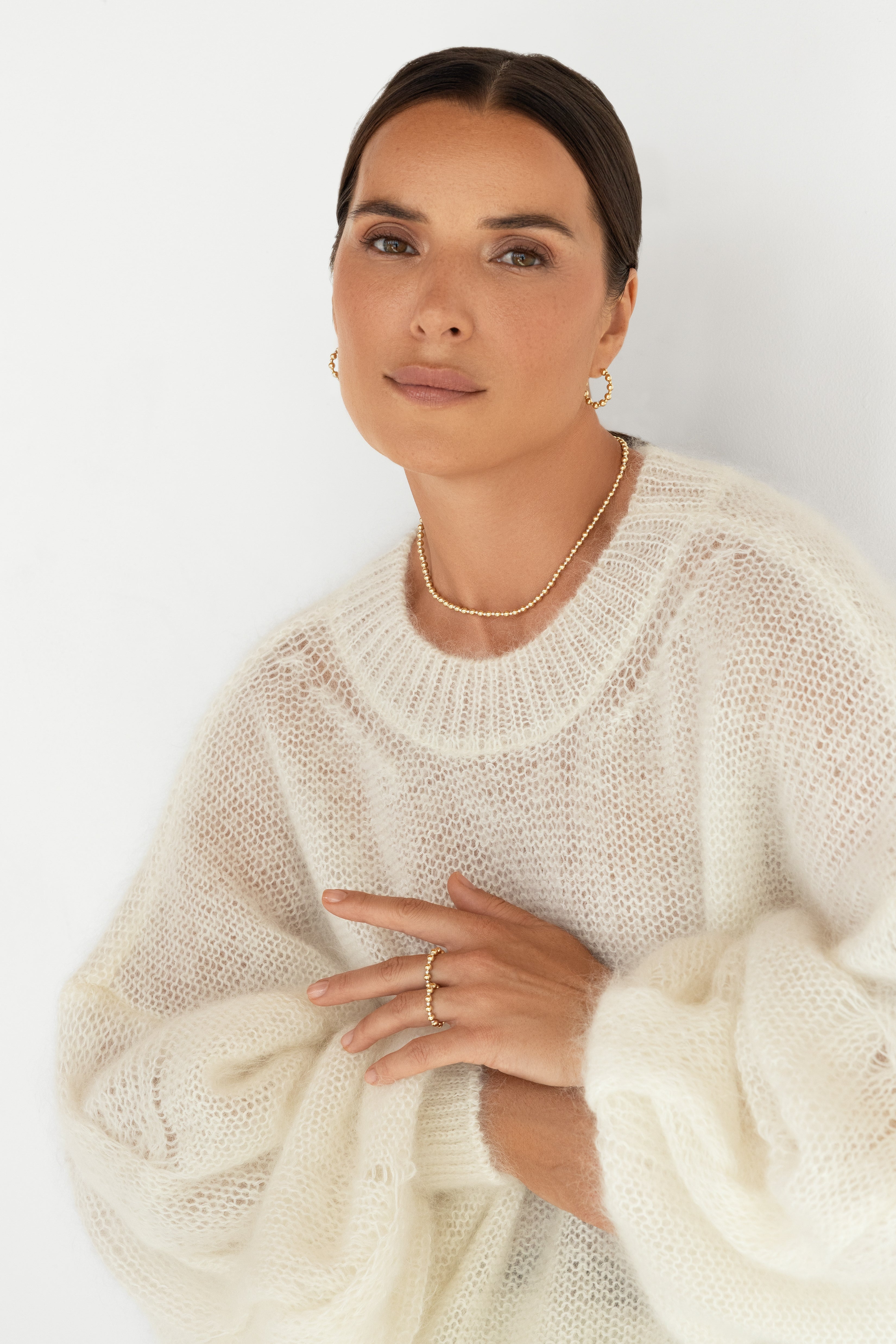 Gold-filled and 925 sterling silver ring Alternance