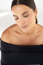 Gold-filled choker La Méduse