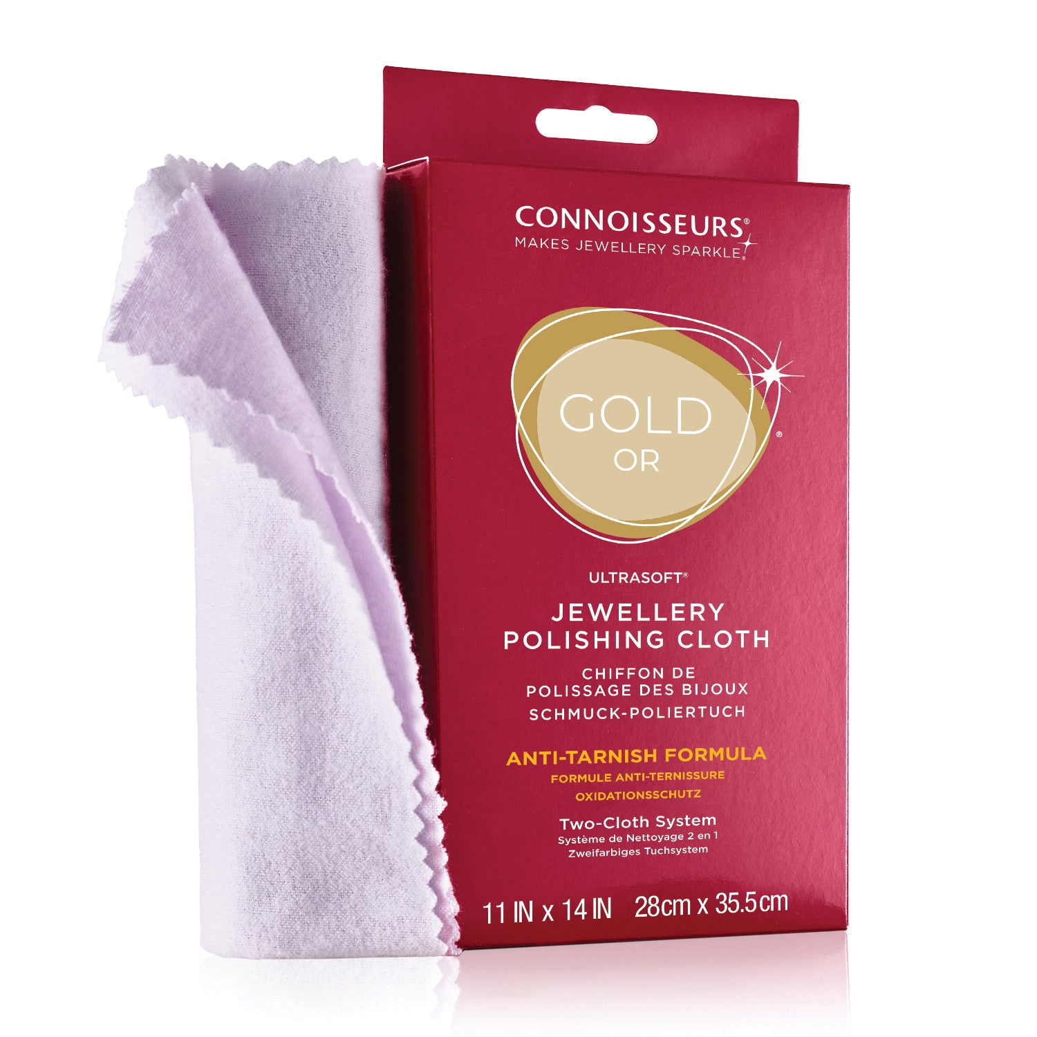 Connoisseurs ultra soft gold jewelry polishing cloth