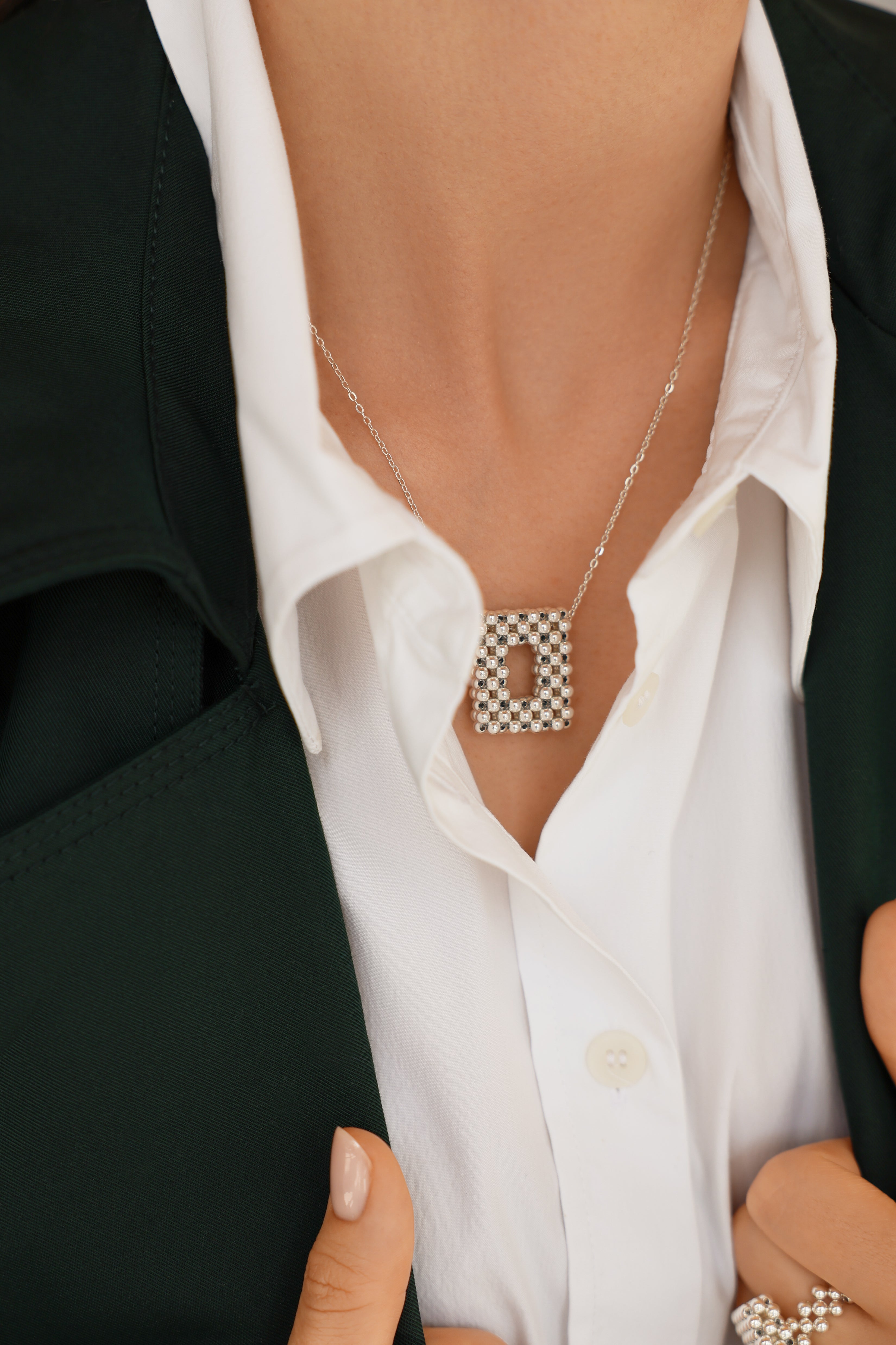 925 sterling silver necklace Le O