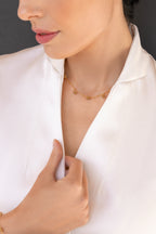 Gold-filled necklace Cube Petit