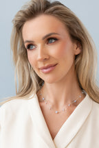 925 sterling silver blue lace agate necklace Constellation