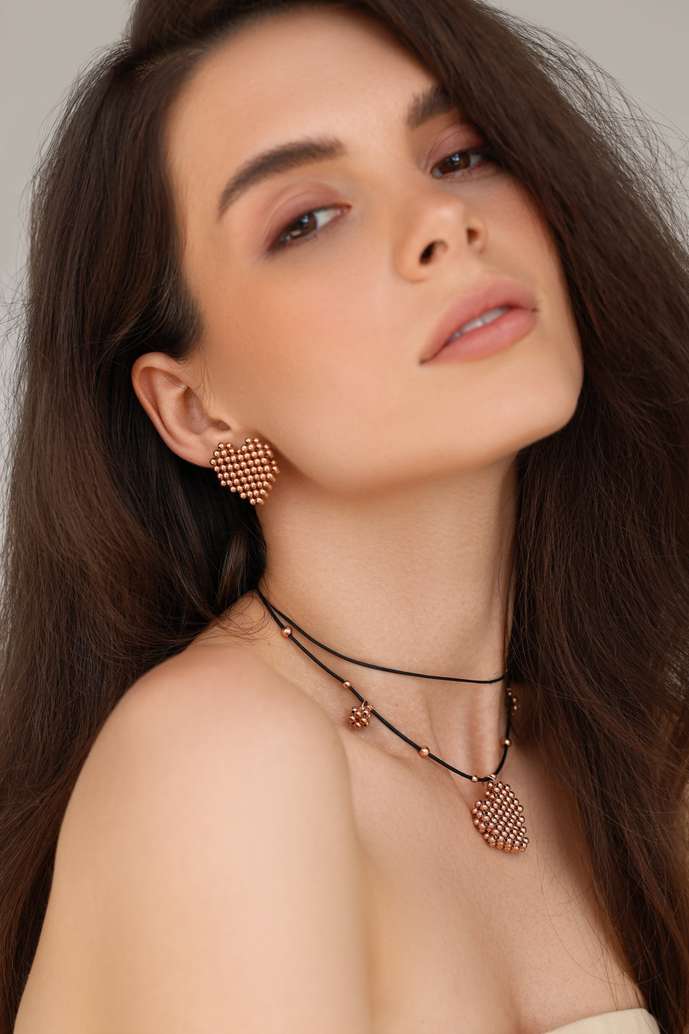 Rose gold-filled necklace Cœur Soufflé