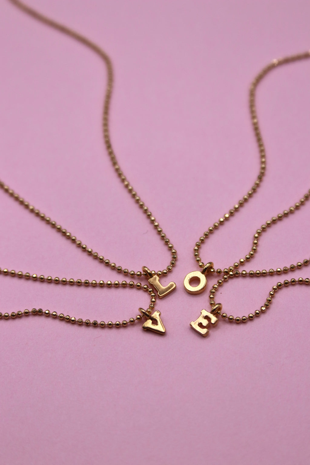 Ожерелье La Lettre - позолота gold-filled