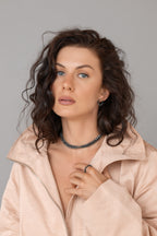 Hematite ring Alternance