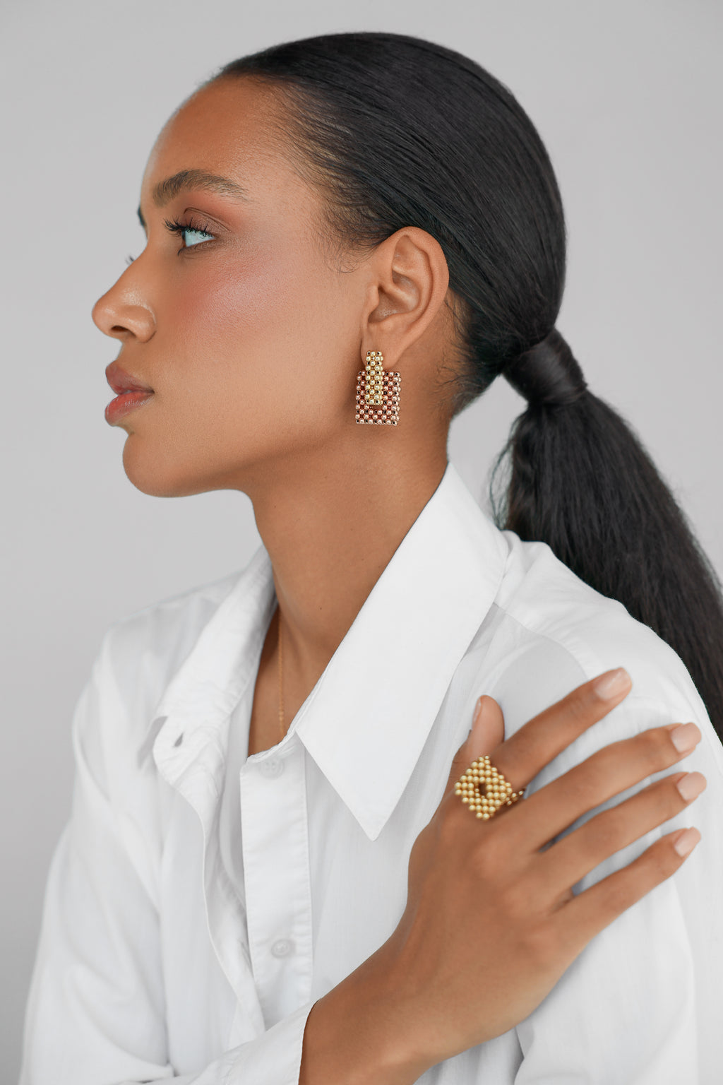 Rose gold-filled pendant Le O