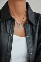 925 sterling silver pendant Le O