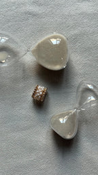 Gredzens La Bague - apzeltījums gold-filled, baltas upes pērles