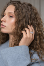 Gredzens La Bague - apzeltījums gold-filled, zils ahāts