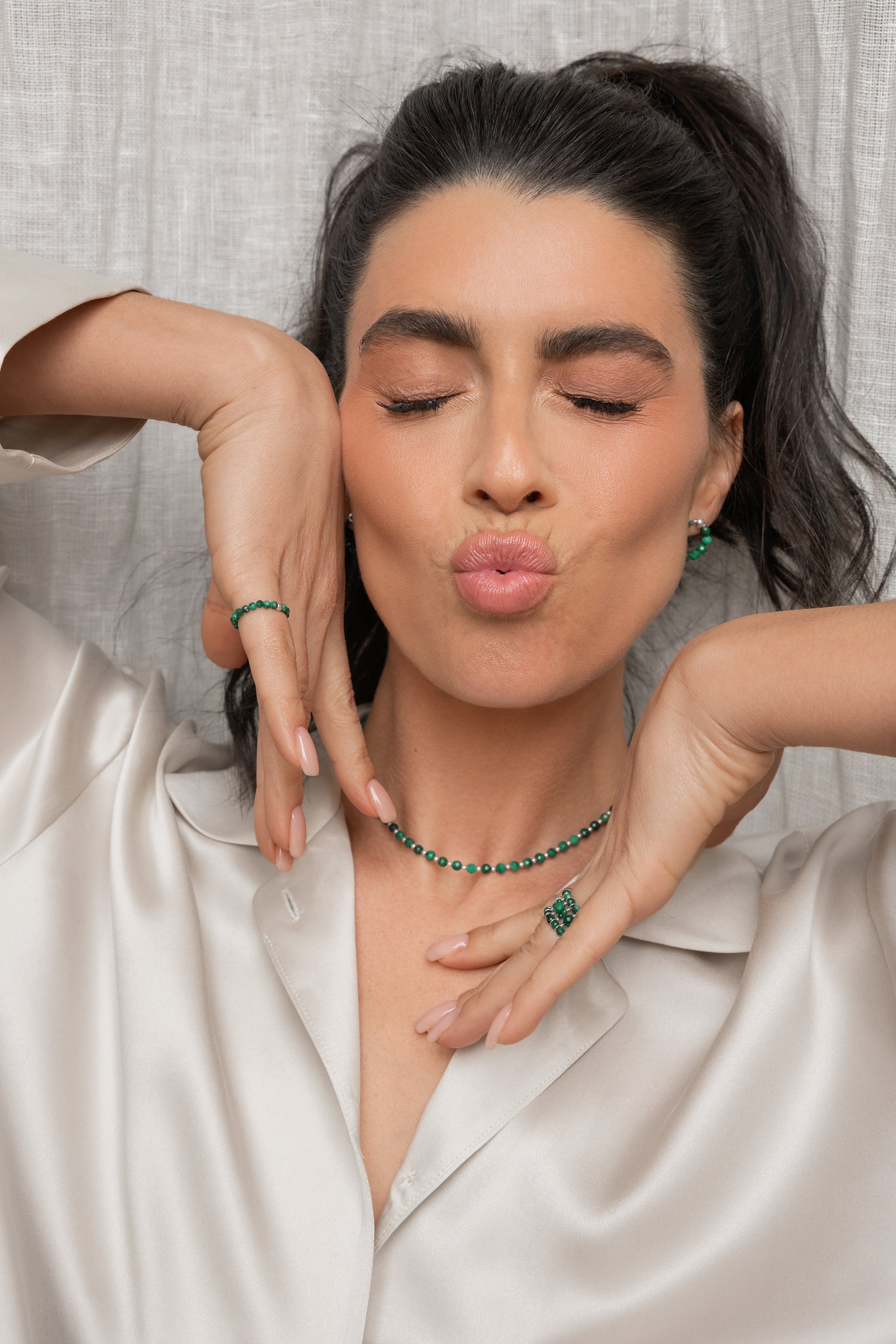Malachite ring Pas Petit
