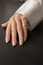 Gold-filled white freshwater pearl ring Rosée