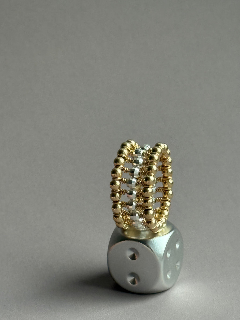 Gold-filled and 925 sterling silver ring La Bague Nano