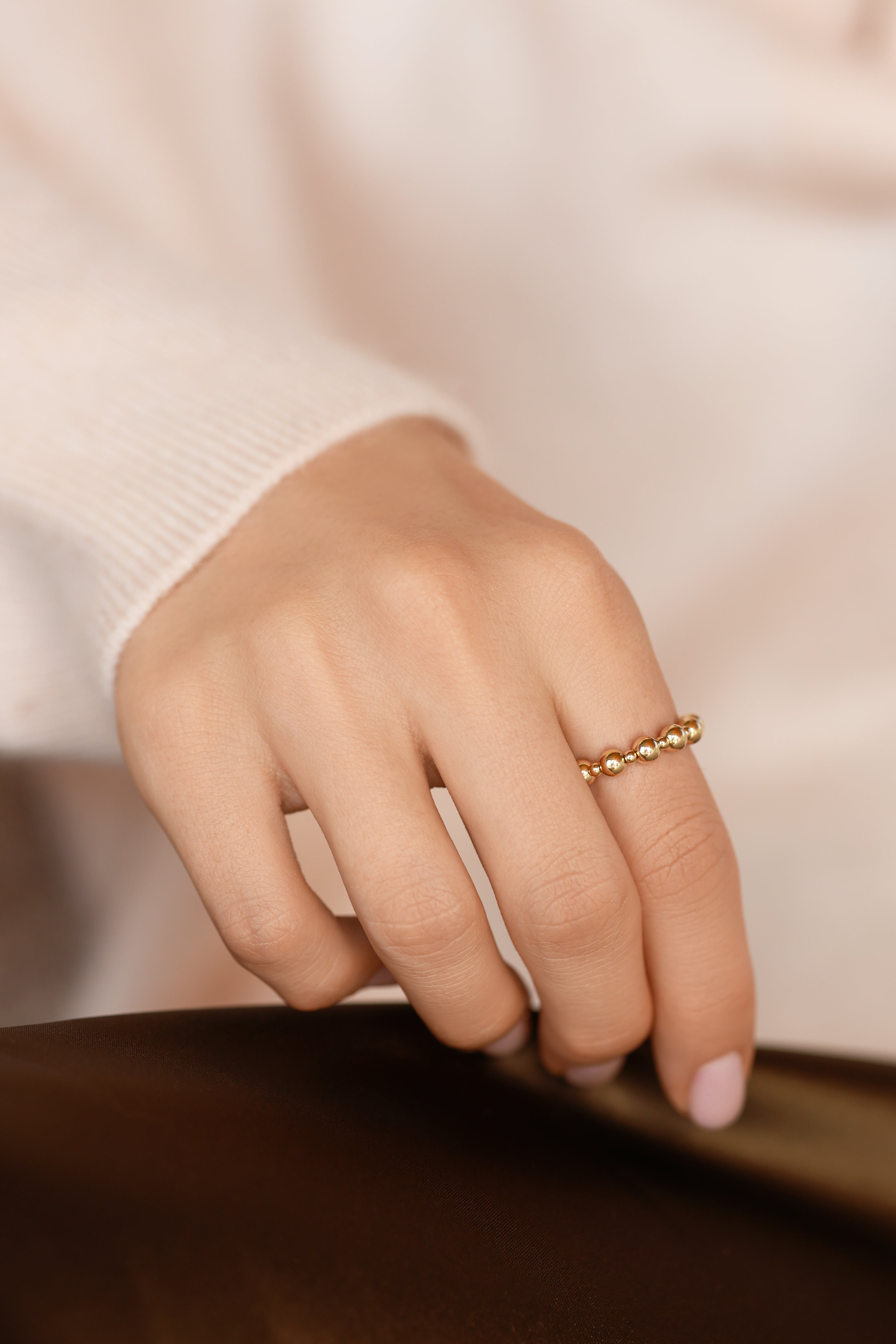 Gold-filled ring Alternance