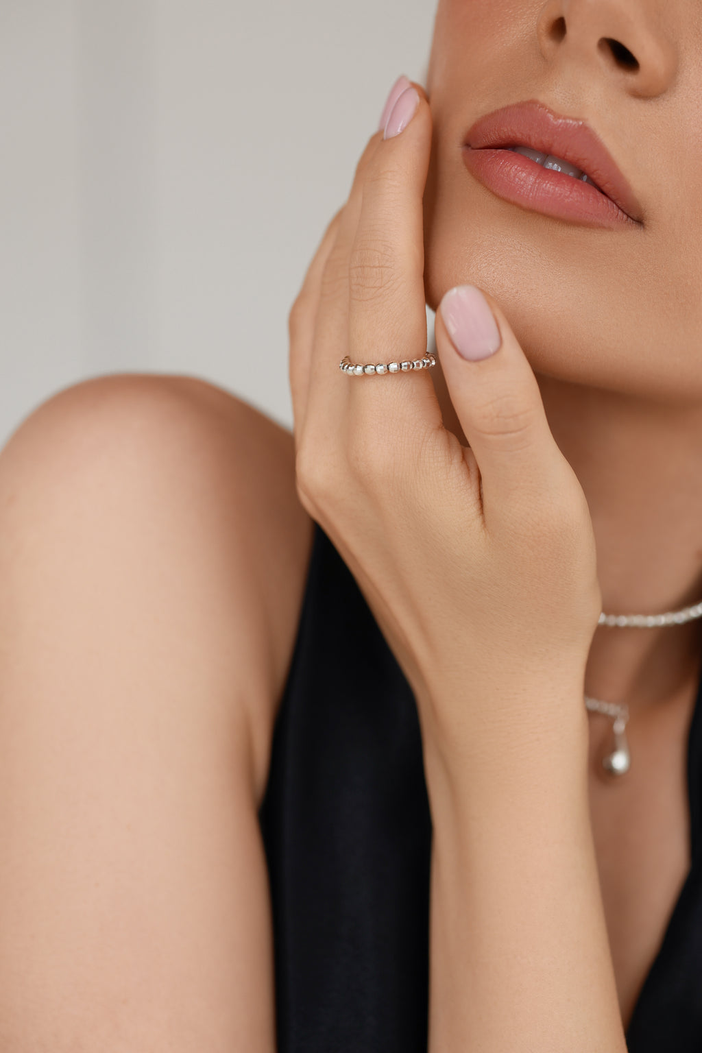 925 sterling silver ring Mirroir