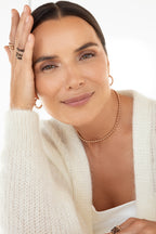 Rose gold-filled choker Alternance