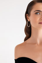 925 sterling silver hoop earrings Mirroir